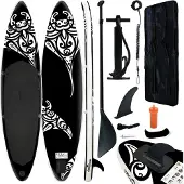 vidaXL SUP-Board-Set Aufblasbar 305x76x15 cm Schwarz