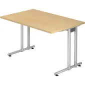 Hjh OFFICE PRO NANO 12 S - 120 x 80 Ahorn/Silber