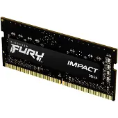 Kingston Technology FURY 8GB 3200MT/s DDR4 CL20 SODIMM Impact, 8 GB, 1 x 8 GB, DDR4, 260-pin SO-DIMM, Schwarz