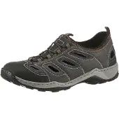 Rieker Herren Sneaker Slipper grau kombi, Herren:45 EU
