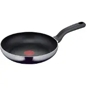 Tefal Bratpfanne "Resist, sichere Titanium Antihaftversiegelung" Aluminium Thermo-Signal bei idealer Brattemperatur, nicht induktionsgeeignet
