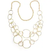 Collezione alessandro Lange Kette "Eliza" mit großen Ringen