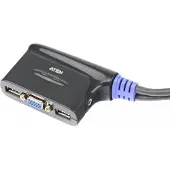 Aten 2-Port USB VGA/Audio Cable KVM Switch (1.8m)