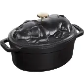 Staub SPECIAL COCOTTE Cast iron pot oval pig 1 ltr black