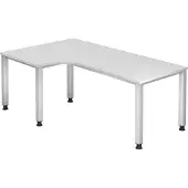 Hjh OFFICE PRO QUEO 82 S - Weiß 200 x 120 höhenverstellbar