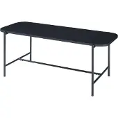 En.casa Couchtisch 'Samnanger' 110x50x45cm Stahl Schwarz