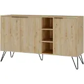 Skye Decor , Clara- Clara Console DTE, eichenfarbig, Kommoden, 83x142x35,6 cm, 100% Melaminbeschichtete Partikelplatte