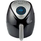 Ariete 4616/00 Einzelgerät 3,5 l Freistehend 1300 W Heißluftfritteuse Schwarz, Silber