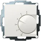Eberle Controls 191873224502 UP-Raumregler, RAL9010 glänzend 55x55, 5-30C, AC 24V, 1Wechsler, 10A/5A bei DC 24 V Schaltleistung 30 W UTE 1032-RAL9010-G-55