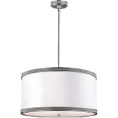 Elstead Lighting Elstead Pave Hängeleuchte E27 3-fach Poliertes Nickel