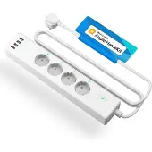 Mercury Smart Wi-Fi Surge Protector 4 AC + 4 USB