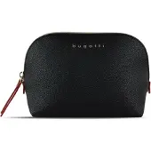 Bugatti Kosmetiktasche "Damen ELLA", Damen, Gr. B/H/T: 21cm x 15cm x 3cm onesize, schwarz, Kunstfaser, leicht glänzend, unifarben, Taschen Kosmetiktasche