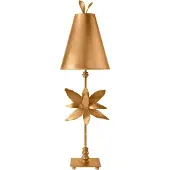 Elstead Lighting Azalea Tischleuchte Blattgold Flambeau FB-AZALEA-TL-GD