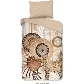 Muller Textil Hip Bettwäsche mit Mandalas -Raeni - 140x200 cm- 100% Baumwolle / Satin