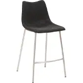 Mayer Sitzmöbel Barhocker MAYER SITZMÖBEL "mySOLO", schwarz, B:49cm H:95,5cm T:55cm, 50% Polyurethan, 50% PVC, Hocker, Barhocker