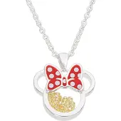 Disney MINNIE - Collier Anniversaire en Laiton Plaqué Argent - Novembre