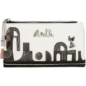 Anekke Geldbörse Peace & Love Nature Sixties RFID Wallet Black & White mehrfarbig