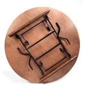 Essentials Bankettisch/Klapptisch holz rund Ø 122 cm, 20122