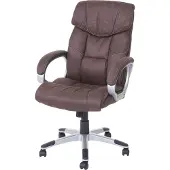 Mendler Bürostuhl MCW-A71, Chefsessel Drehstuhl Schreibtischstuhl, Stoff/Textil, MVG Wildleder-Optik vintage braun