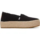 Toms Canvas Valcia Damen Schwarz Espadrilles
