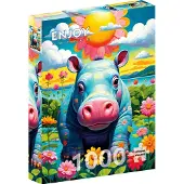 Enjoy Puzzle Puzzle mit 1000 Teilen – Sunny Hippo – Viel Spaß