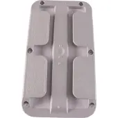 Froli Stielglashalter 2er-Set für 2-3 Gläser, Farbe lichtgrau