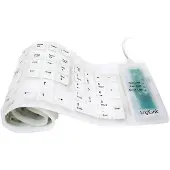 Logilink ID0018, USB+PS/2, Weiß, QWERTY