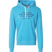 s.Oliver Sweatshirts Blue Green Größe: L | Kaputzenpullis Outlet | Herren | Blau