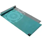 Yogistar Yogamatte Basic - Sri Yantra, Graphit, Maße: 183 cm X 61 cm X 4 mm