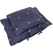 Filibabba Baby Bettwäsche GOTS (70x100 cm) - Wal Christian Stickerei - Midnight