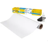 Post-It Whiteboardfolie Post-it Flex Write Surface, selbstklebend, beschreibbar, Mikrofasertuch & Sprühflasche, 1 Blatt auf Rolle, B 1220 x H 2240 mm, weiß