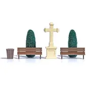 Busch Steinkreuz & Lebensbäume N