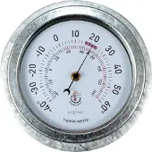 Nextime Thermometer Lily Ø 22 cm, Silber
