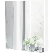 MÖBELPARTNER Spiegelschrank Basic 60 x 16 x 70,7 cm weiß hochglanz 2-türig