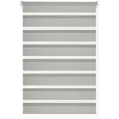 Gardinia EasyFix Doppelrollo grau 45 x 150 cm