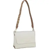 Valentino Alexia Schultertasche Weiß/Braun