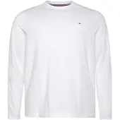 Tommy Hilfiger Big & Tall Longsleeve "BT-STRETCH SLIM FIT TEE-B mit Rundhals und Logo" unifarben, casual, slim fit, Baumwollmix, Rundhals, große Größen