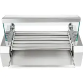 Royal Catering Rollgrill mit Haube, Rollgrill, Würstchenwärmer, 7 Brötchen
