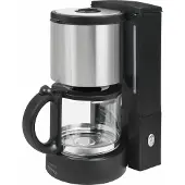 Gutfels KA 8101 swi Kaffeemaschine | Glaskanne | 4 bis 10 Tassen Fassungsvermögen | 1080 W Leistung | Edelstahl | Schwarz