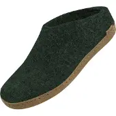Glerups Ledersohle Pantoffeln Aus 100% reiner Naturwolle, Schützt vor Geruch, Bequem und weich zu tragen