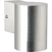 Nordlux Tin Single, Wandbeleuchtung für den Außenbereich, Aluminium, Aluminium, IP54, Fassade, Oberfläche