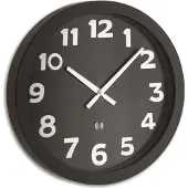 TFA-Dostmann TFA 60.3506 Analoge XL Funk-Wanduhr mit Metallrahmen