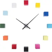 Karlsson - Wanduhr DIY Cubic - Multicolor - Ø24,5cm