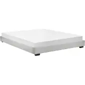 Corium Kunstlederbett Polsterbett aus Kunstleder Bettgestell mit Lattenrost 140x200 cm Bett inkl. Lattenrahmen Doppelbett Jugendbett Kunstleder in Weiß
