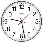 Peweta Wanduhr Quarzuhr Ku.weiß D.250mm 1,5V arabische Zahlen