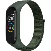 Cover-Discount Xiaomi Mi Band - Nylon Armband Klettverschluss grün