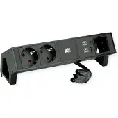 Bachmann DESK2 2xCEE7/3 1xUSB A&C 22W
