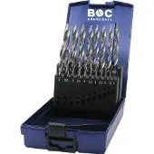 Bohrcraft KG10 TURBO STEP HSS-G DIN 338 TURBO STEP P+ / 19-tlg.