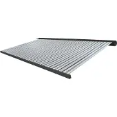 Mendler Elektrische Kassettenmarkise H122, Markise Vollkassette 4x3m Polyester Grau/Weiß, Rahmen anthrazit