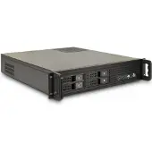 Inter-Tech 2U-2504, Rack, Server, Schwarz, micro ATX, Mini-ITX, 2U, 6 cm